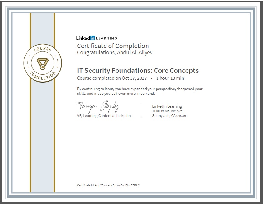 IT security core concepts